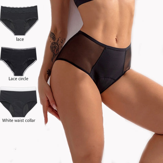 Large Size Ladies Cotton Physiological Underwear Front And Rear Leak-proof Four-layer Sanitary Napkin-free Aunt Panties luxe middelen