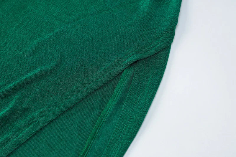 Button Design Sexy 2 Piece Set Autum Square Collar Long Sleeve Crop Top and Side Split Skirts Matching Sets Women Spring Outfits - luxe middelen