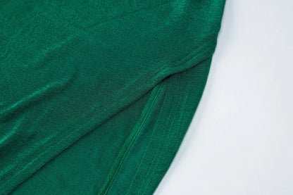 Button Design Sexy 2 Piece Set Autum Square Collar Long Sleeve Crop Top and Side Split Skirts Matching Sets Women Spring Outfits - luxe middelen