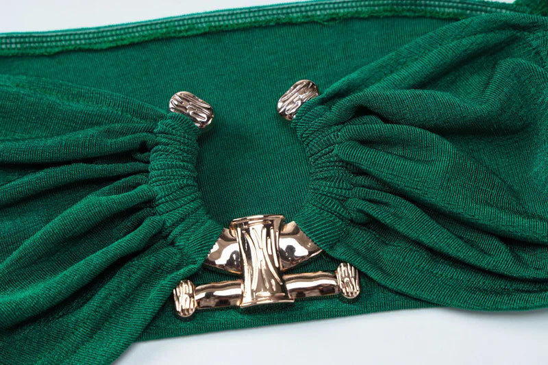 Button Design Sexy 2 Piece Set Autum Square Collar Long Sleeve Crop Top and Side Split Skirts Matching Sets Women Spring Outfits - luxe middelen