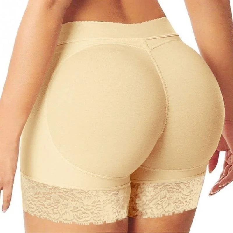 Women's Underwear Fake Buttock Body Shaper Padded Seamless Panties Panty Sexys Hip Enhancer High Waist Tummy Control Short - luxe middelen