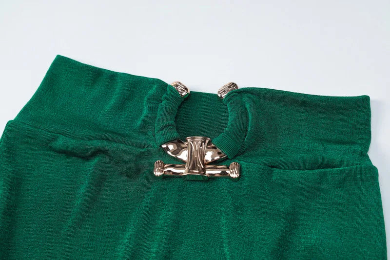 Button Design Sexy 2 Piece Set Autum Square Collar Long Sleeve Crop Top and Side Split Skirts Matching Sets Women Spring Outfits - luxe middelen